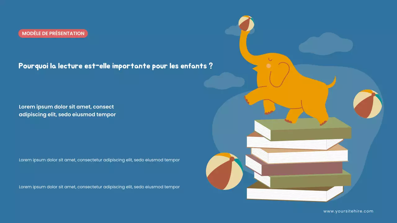 Présentation illustrée sur l'enseignement à domicile en jaune