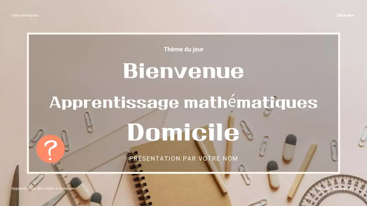 Présentation du guide des parents sur les mathématiques quotidiennes à la maison