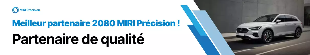 Publicité pour une voiture bleue moderne