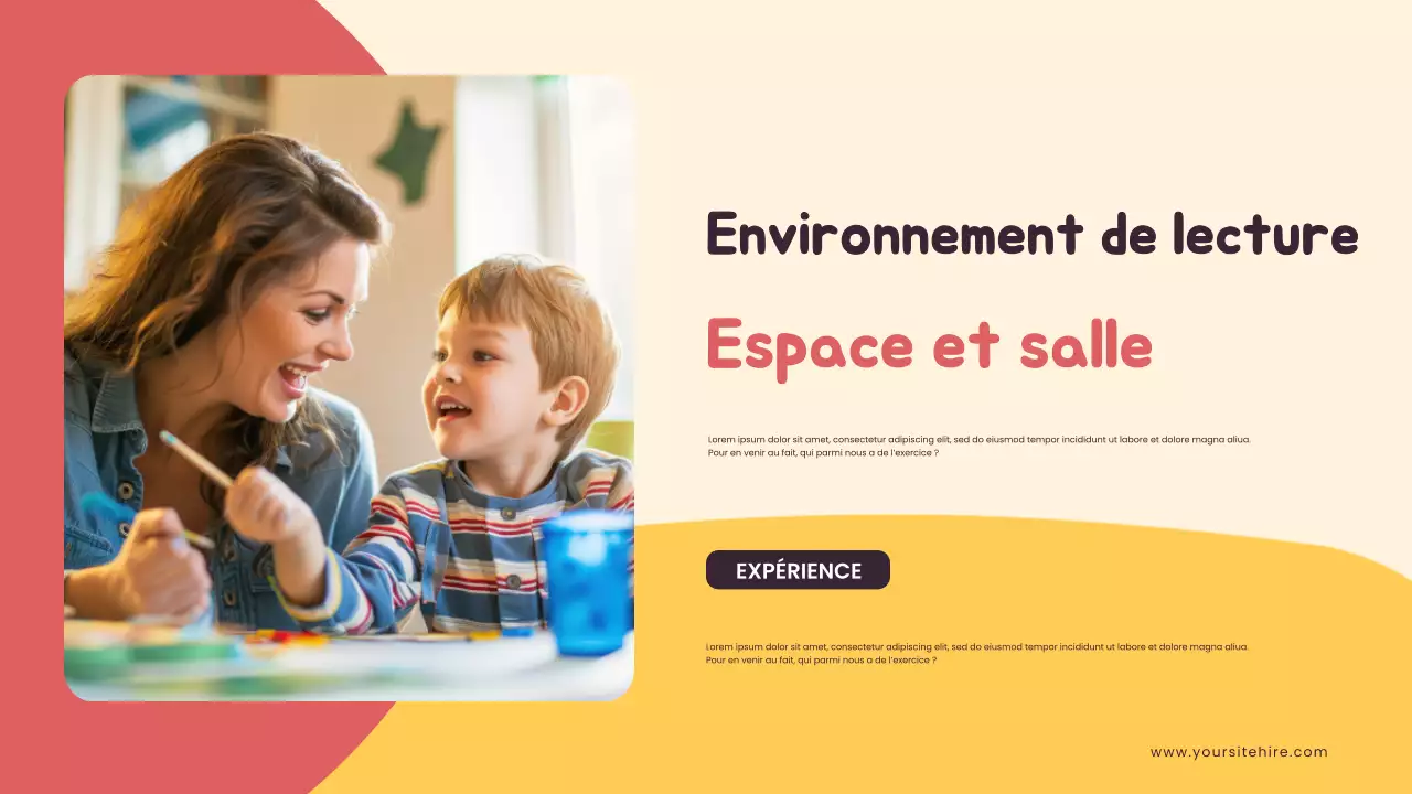 Présentation illustrée sur l'enseignement à domicile en jaune