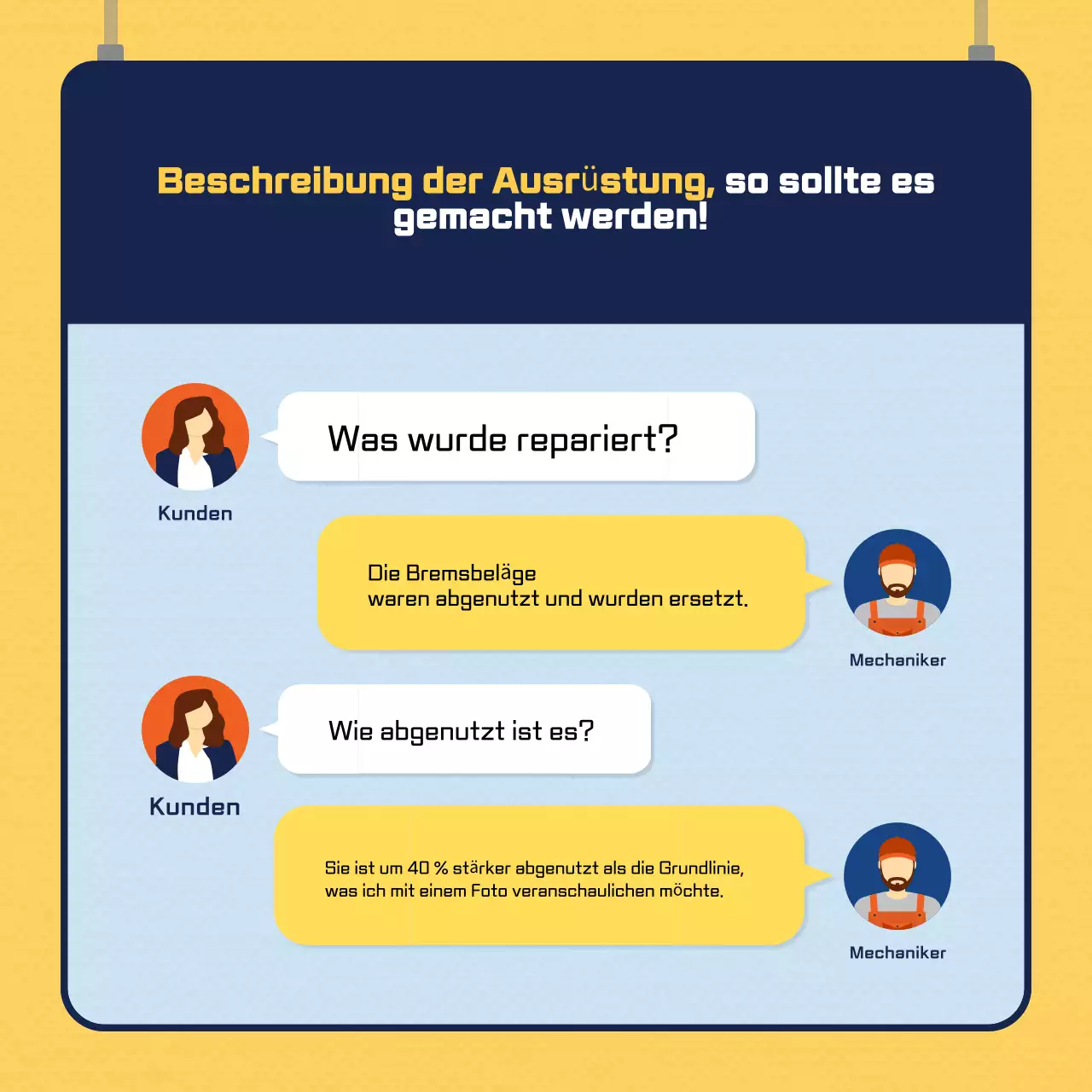 Gelbe moderne Autowerbung