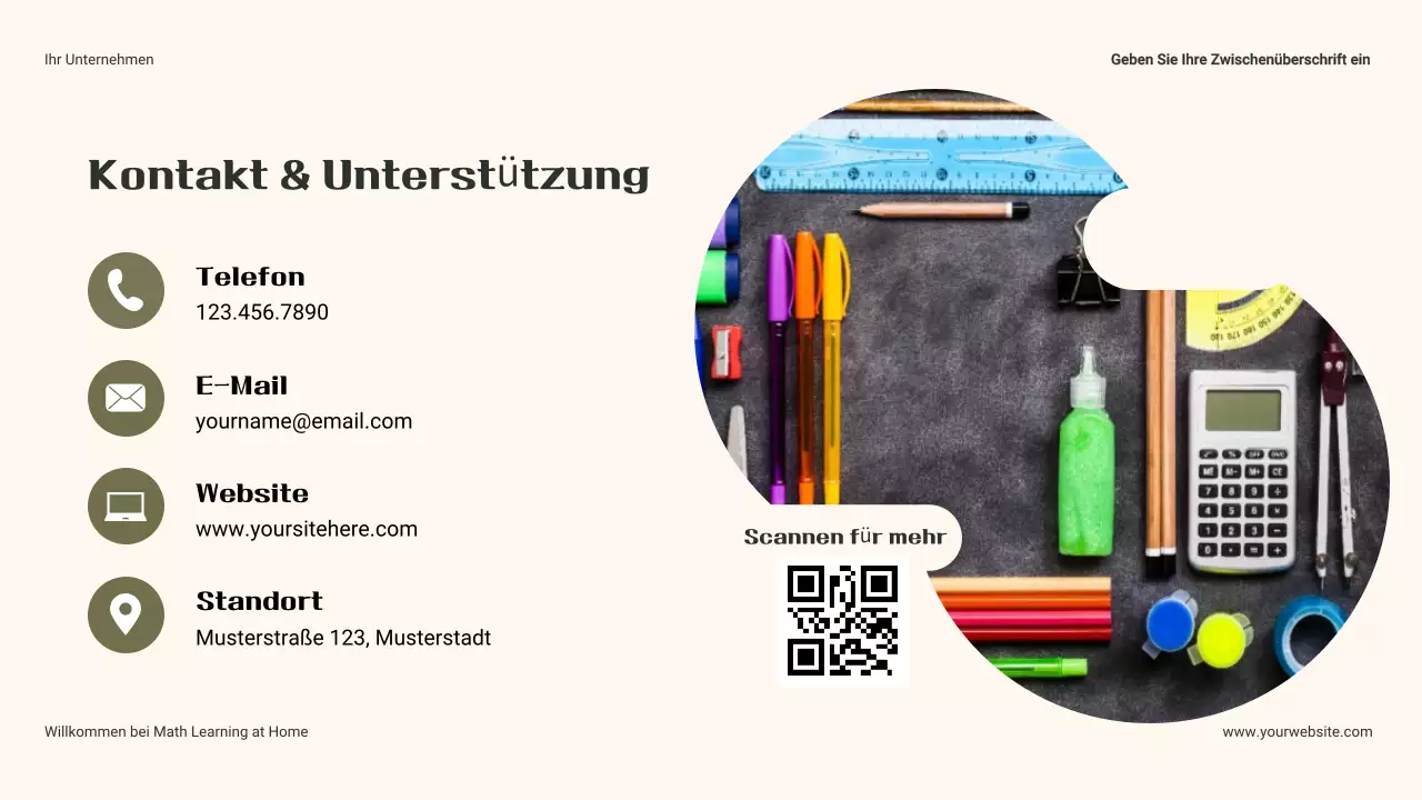 Elternhandbuch für die alltägliche Mathematik zu Hause - Präsentation