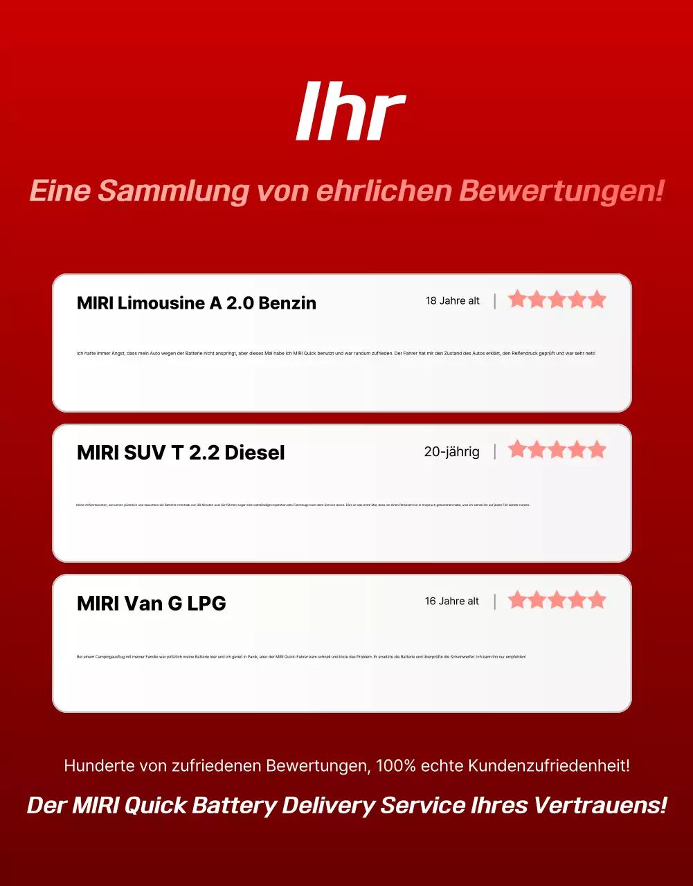 rote moderne Autowerbung