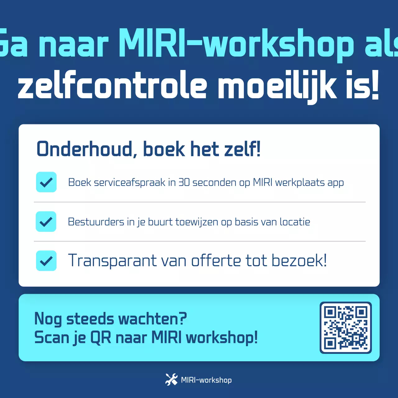 Blauwe moderne auto-inspectiegids