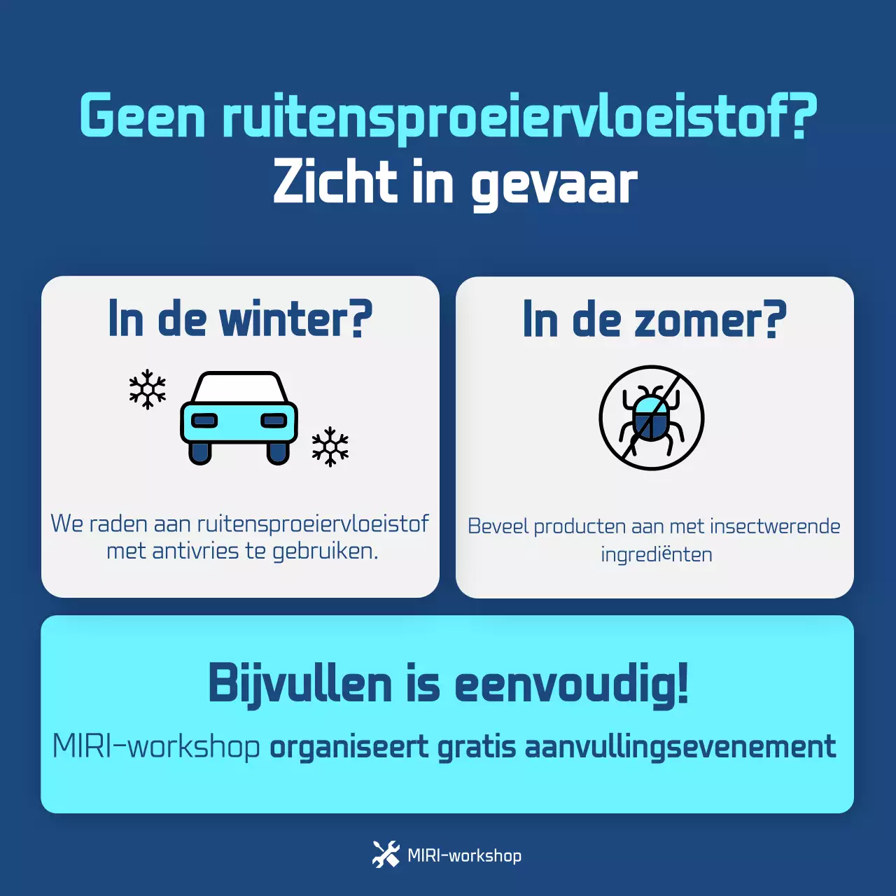 Blauwe moderne auto-inspectiegids