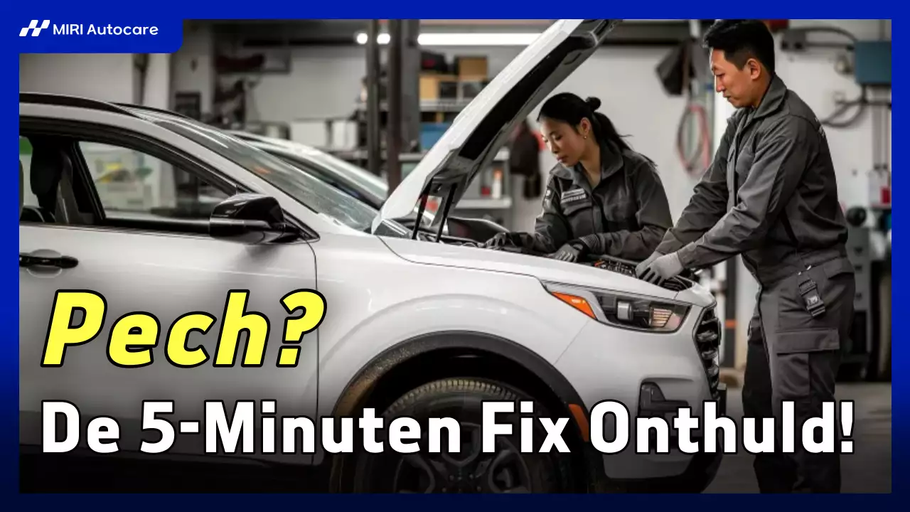 Advertentie voor blauwe moderne autoreparatie