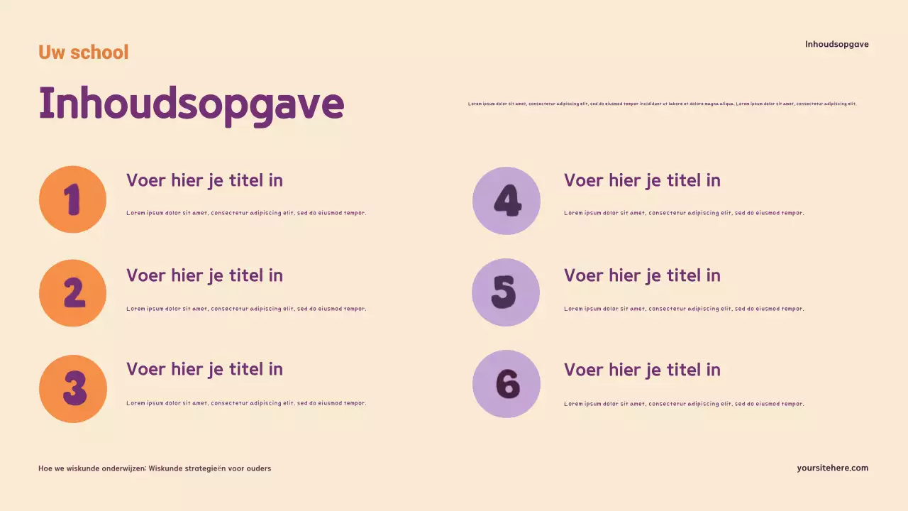 Presentatie 'Wiskunde thuis begrijpen en ondersteunen'