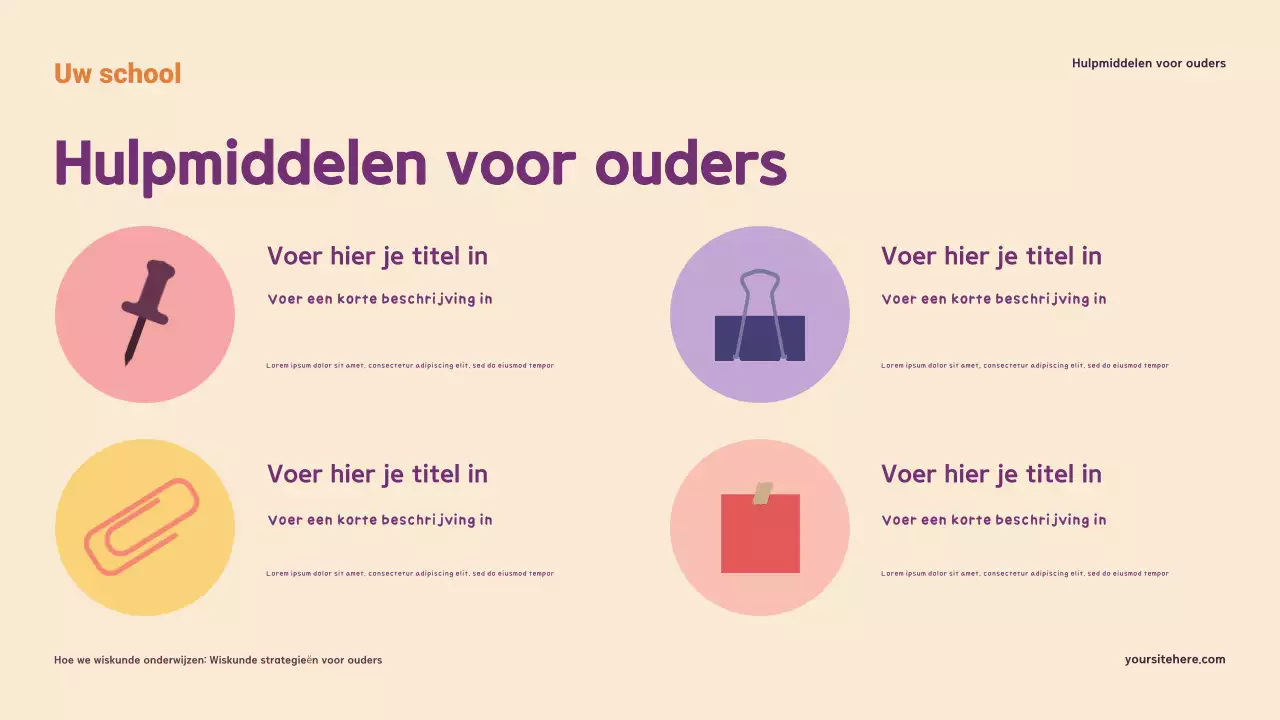 Presentatie 'Wiskunde thuis begrijpen en ondersteunen'