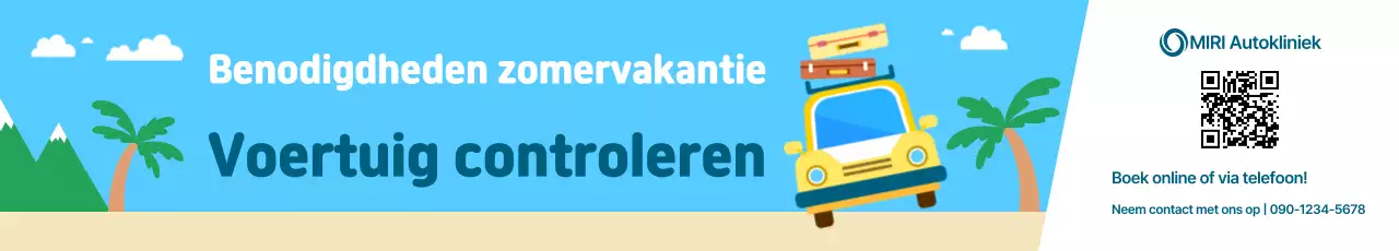 Hemelsblauwe eenvoudige auto-inspectieadvertentie