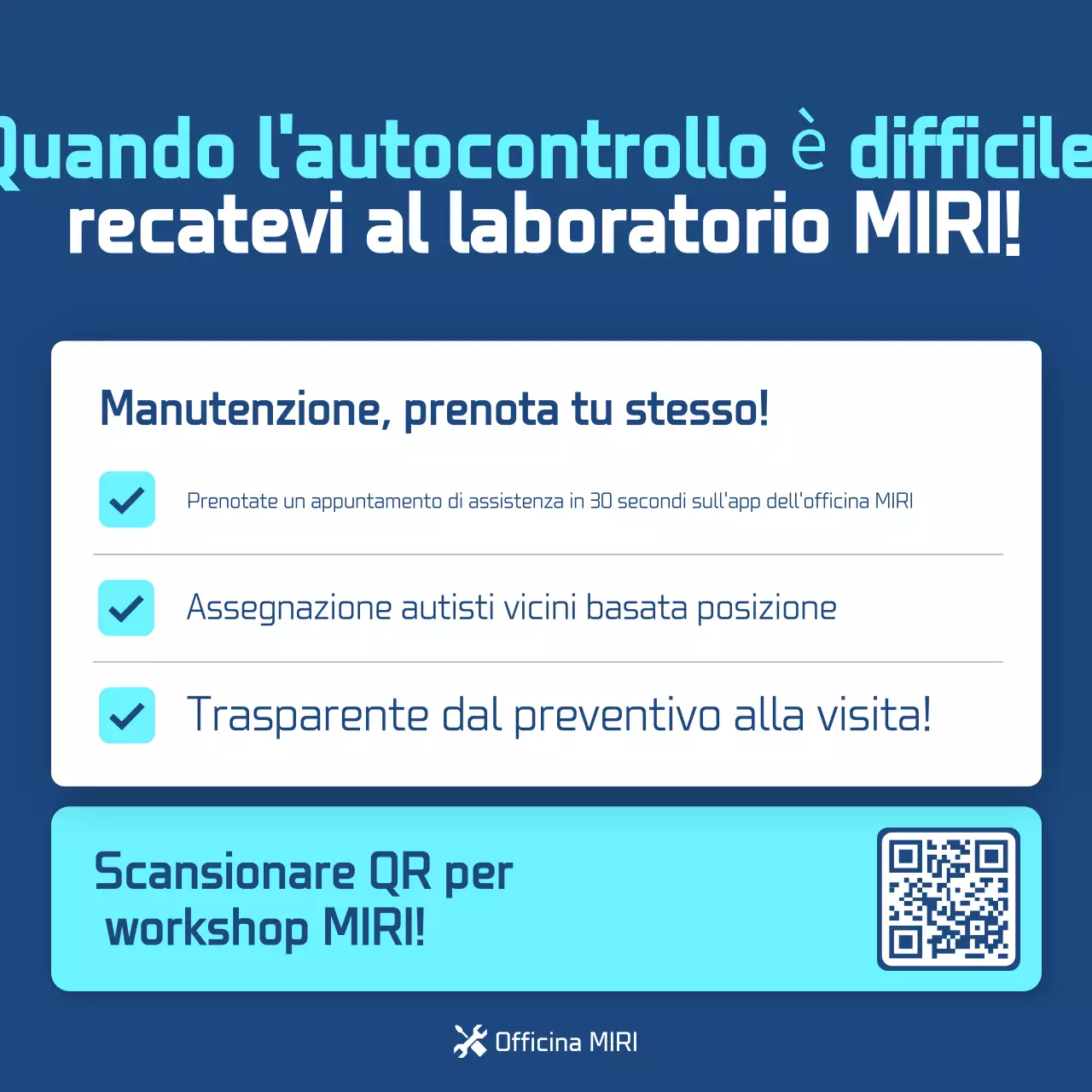 Guida all'ispezione delle auto moderne blu