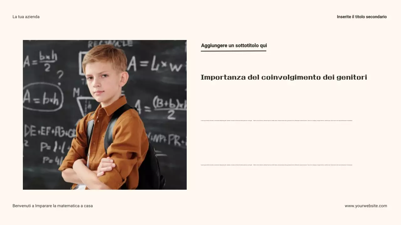 Presentazione della Guida per i genitori alla matematica quotidiana a casa