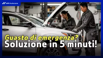 Pubblicità di riparazione auto moderne blu