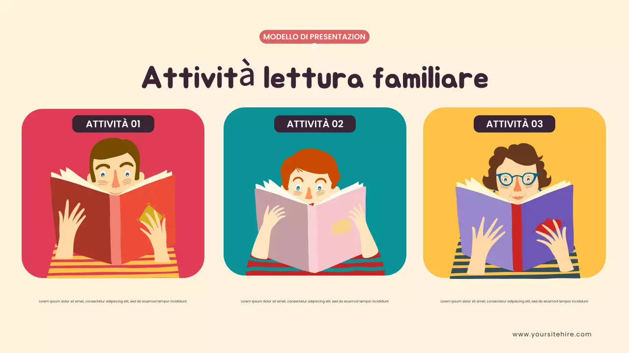 Presentazione illustrata di Yellow at Home Schooling