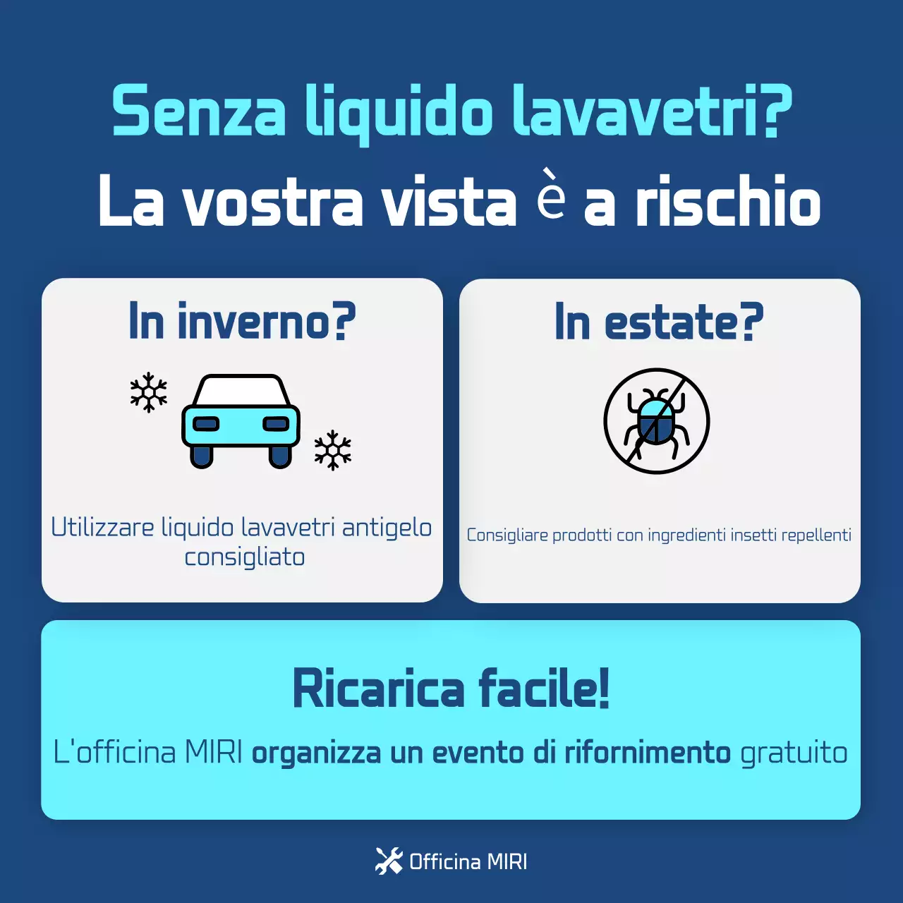 Guida all'ispezione delle auto moderne blu