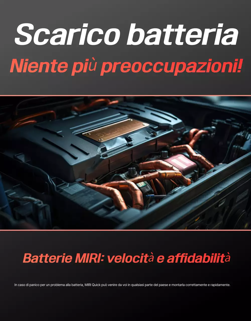 pubblicità di auto moderna rossa