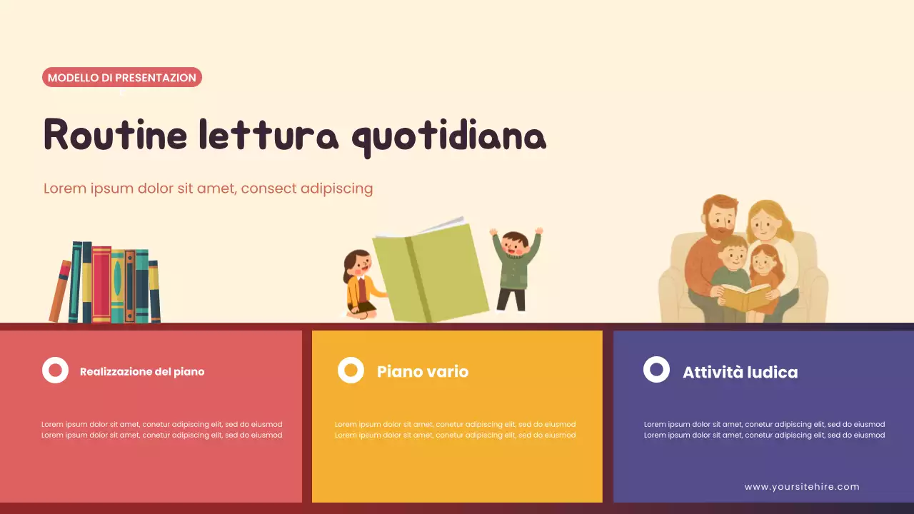 Presentazione illustrata di Yellow at Home Schooling