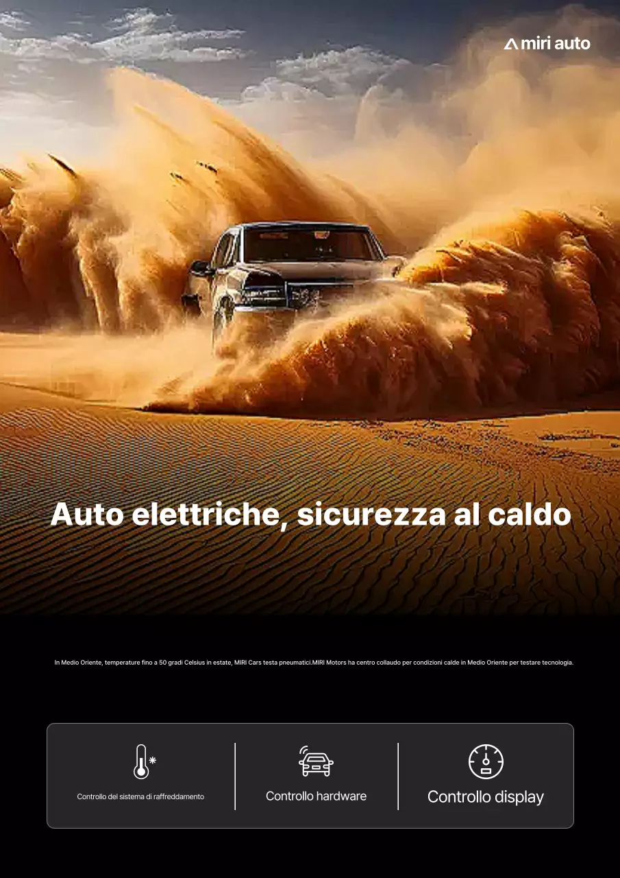 Pubblicità di un'auto elettrica moderna marrone