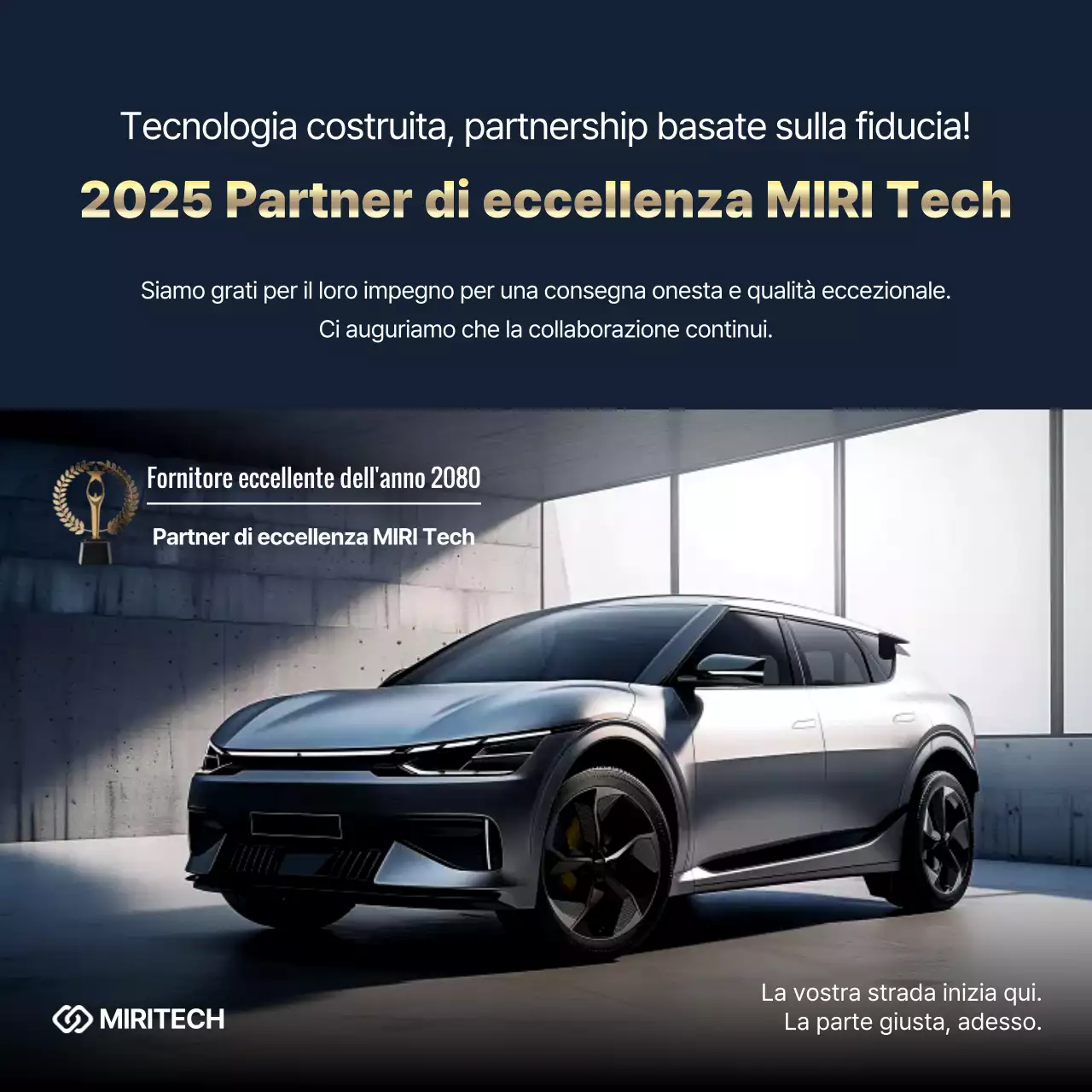 pubblicità di auto moderna nera