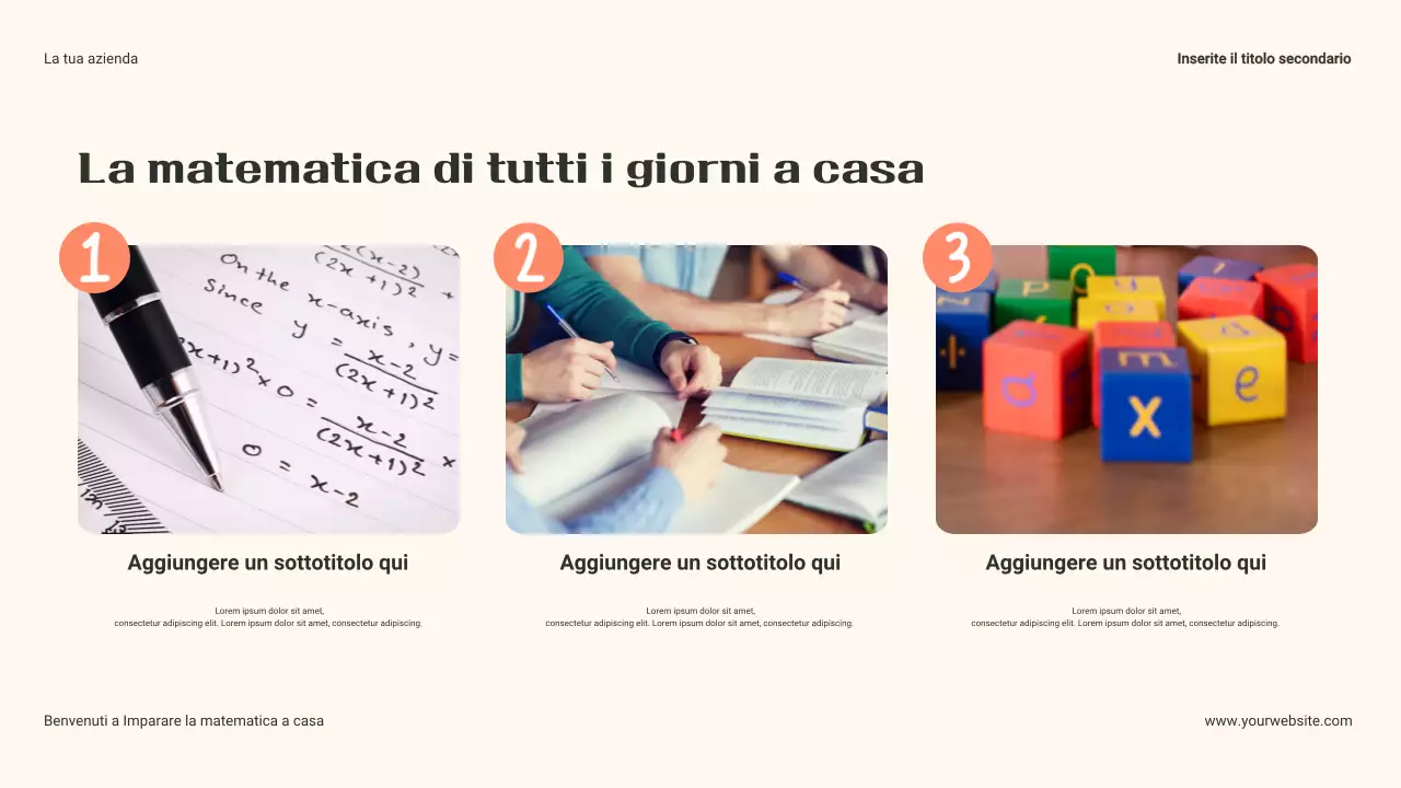 Presentazione della Guida per i genitori alla matematica quotidiana a casa