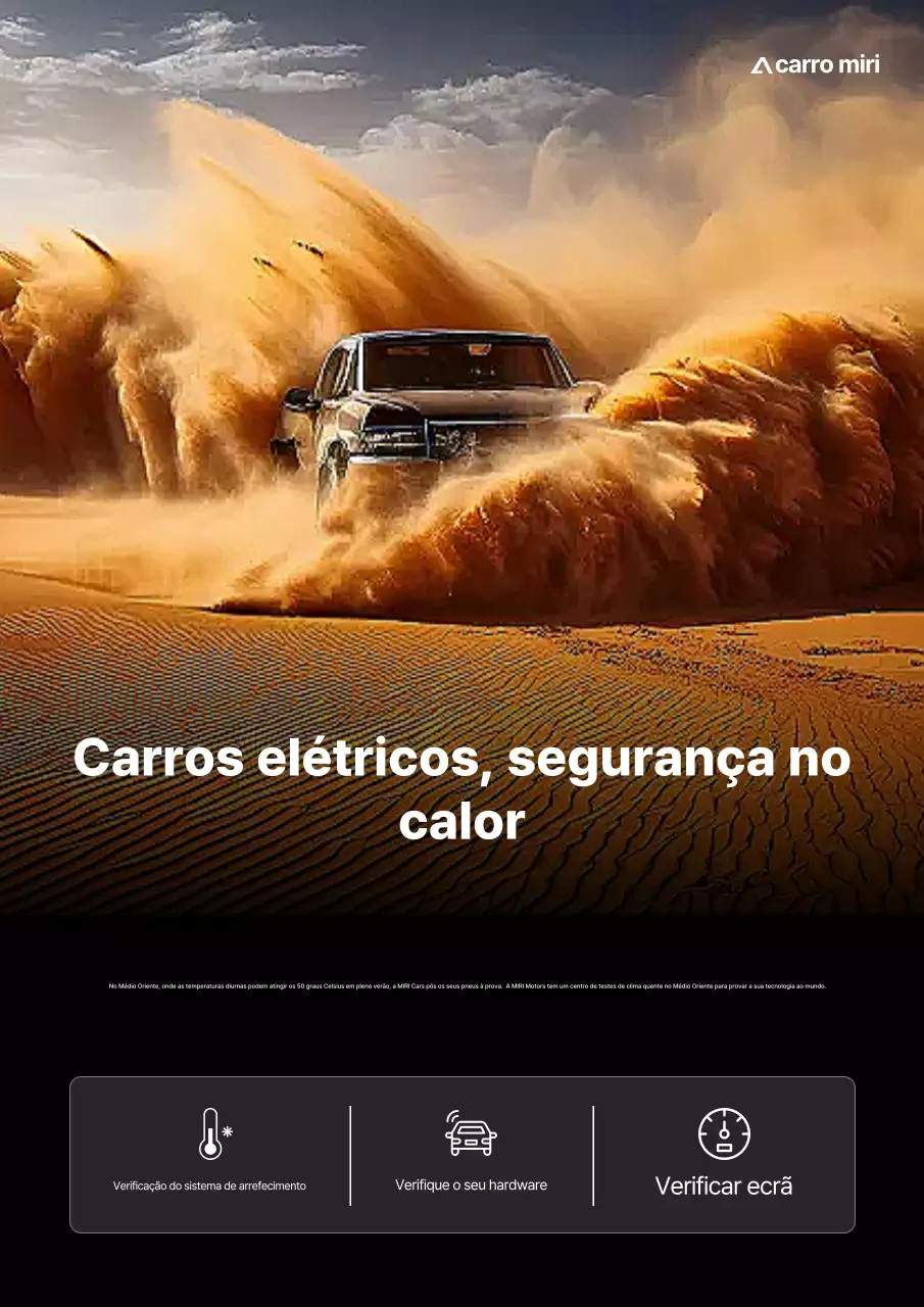 Anúncio de carro elétrico moderno marrom