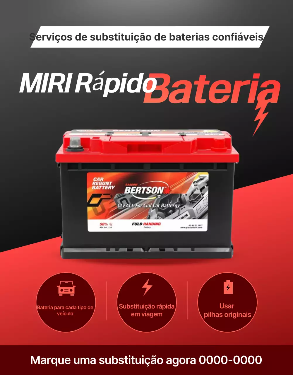 propaganda de carro vermelho moderno