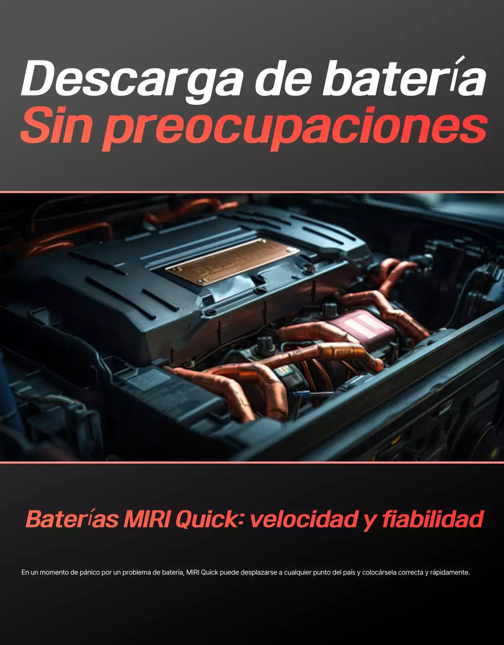 Anuncio de coche moderno rojo
