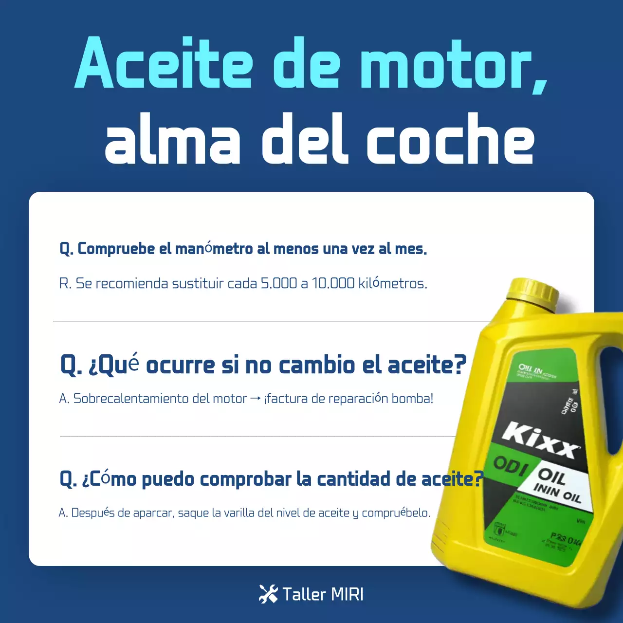Guía de inspección de vehículos modernos azules