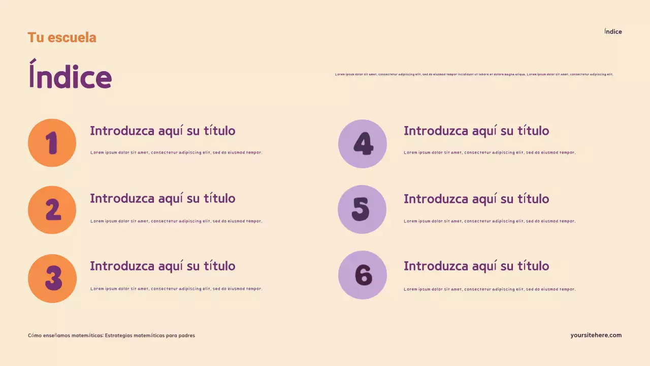 Presentación: Comprensión y apoyo a las matemáticas en casa