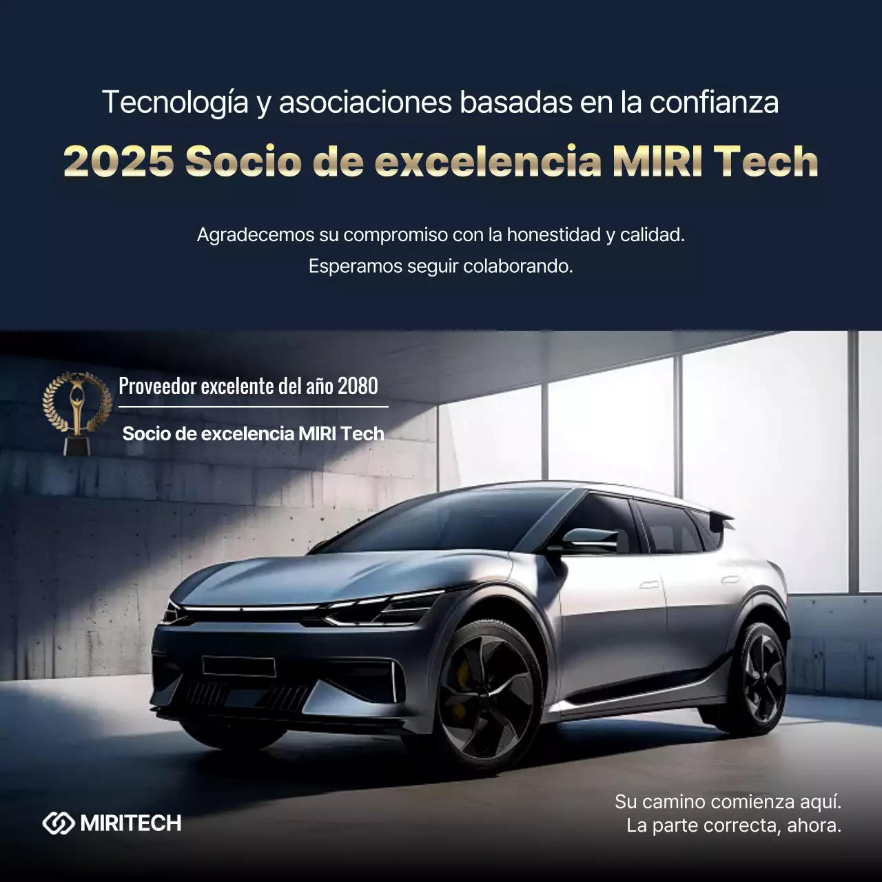 Anuncio de coche moderno negro