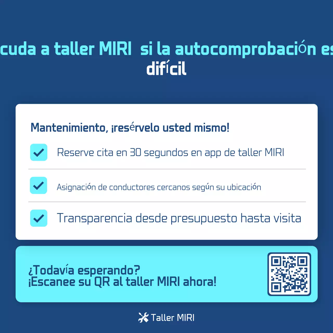 Guía de inspección de vehículos modernos azules