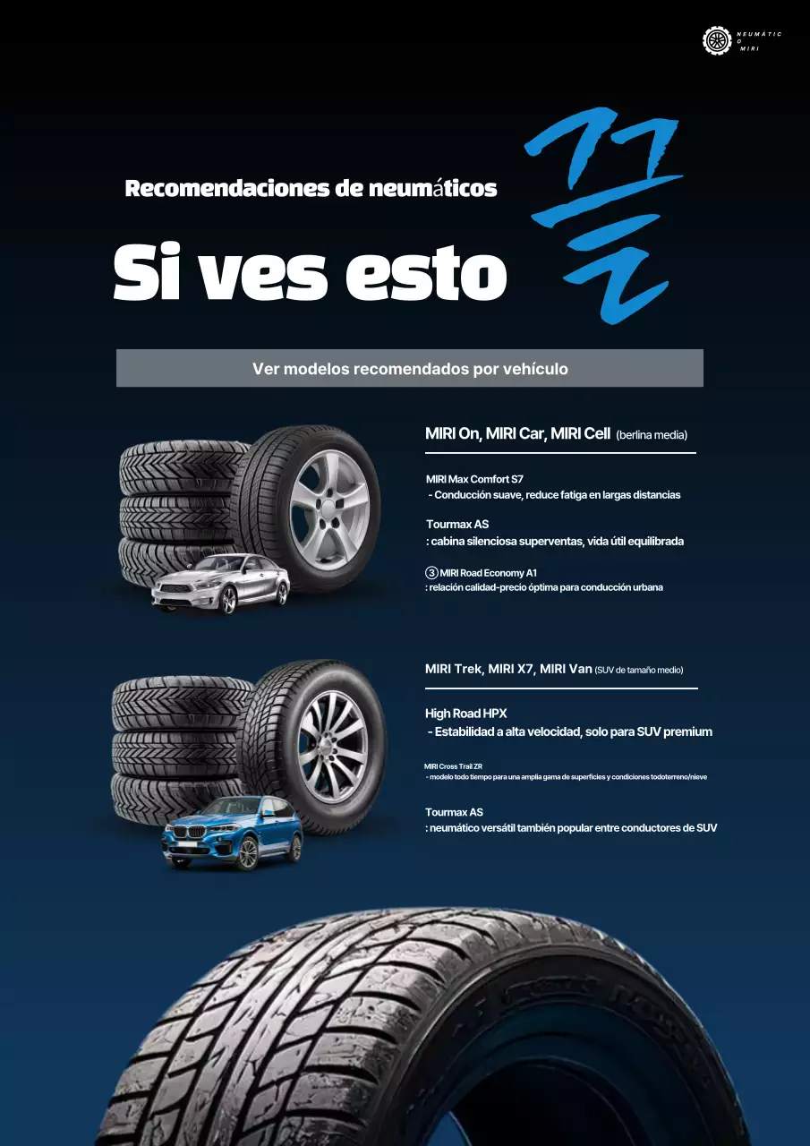 Anuncio de coche moderno azul