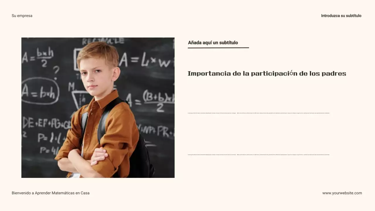 Guía para padres sobre matemáticas cotidianas en casa Presentación