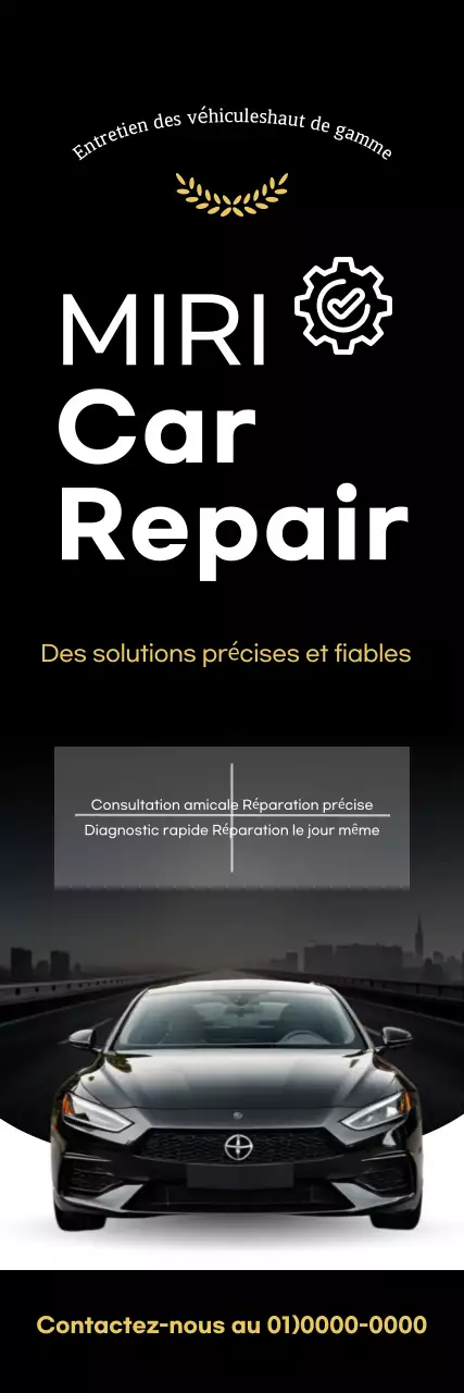 publicité pour une voiture noire moderne