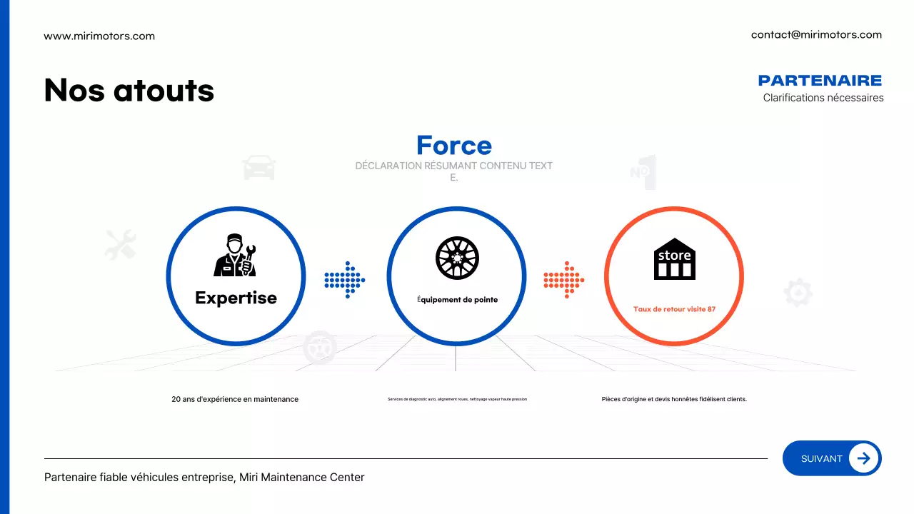 Publicité de réparation de voiture moderne bleue