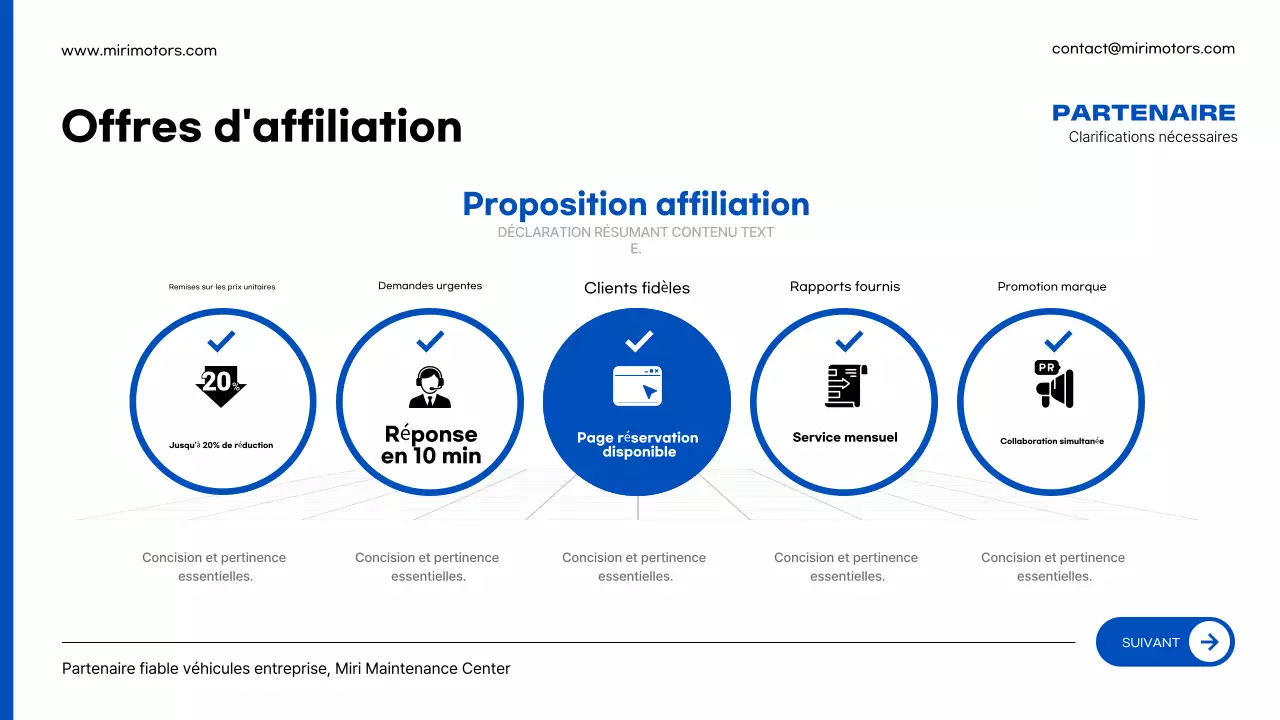 Publicité de réparation de voiture moderne bleue