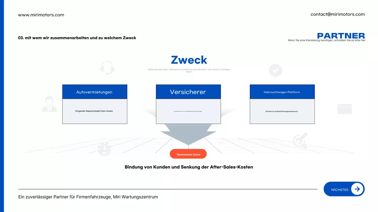 Blaue moderne Autoreparaturanzeige
