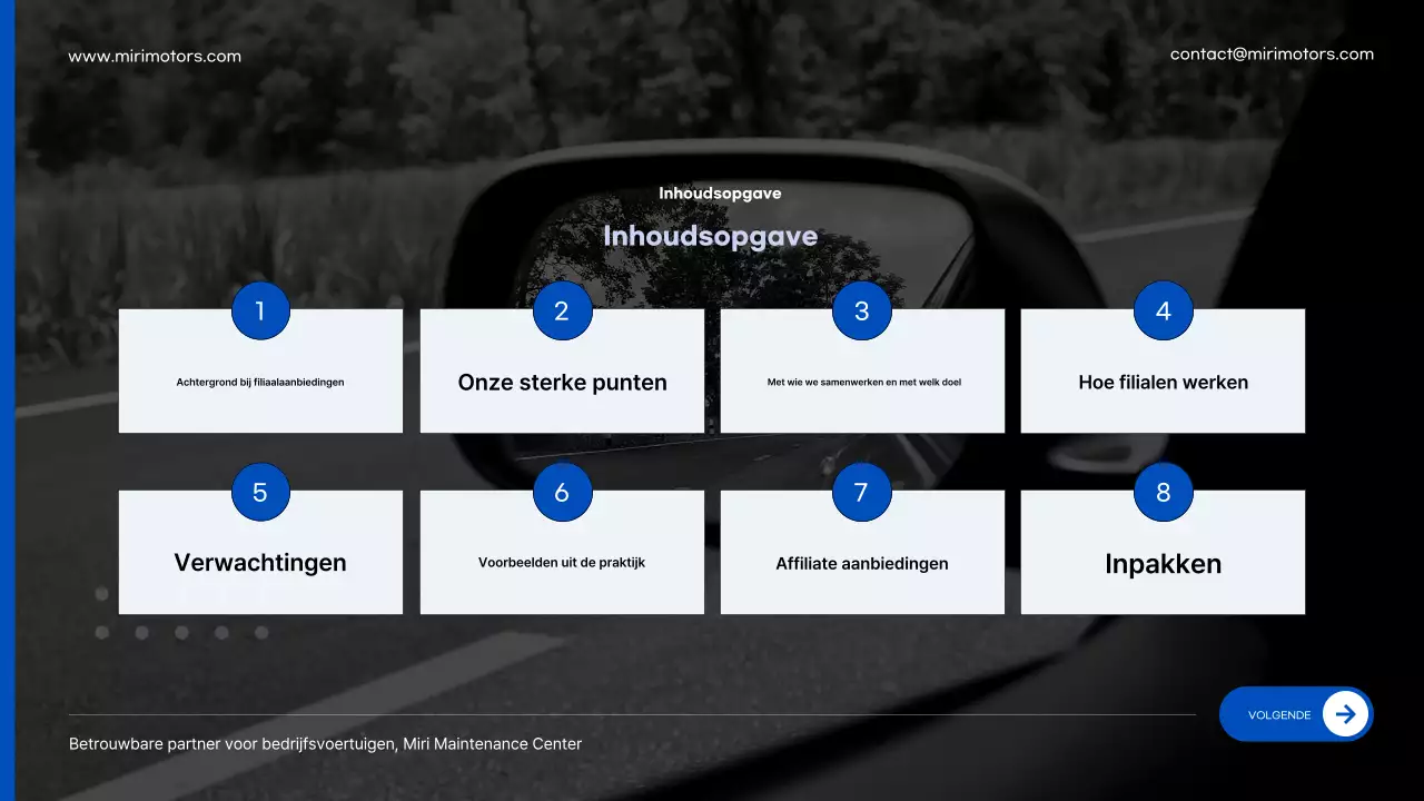 Advertentie voor blauwe moderne autoreparatie