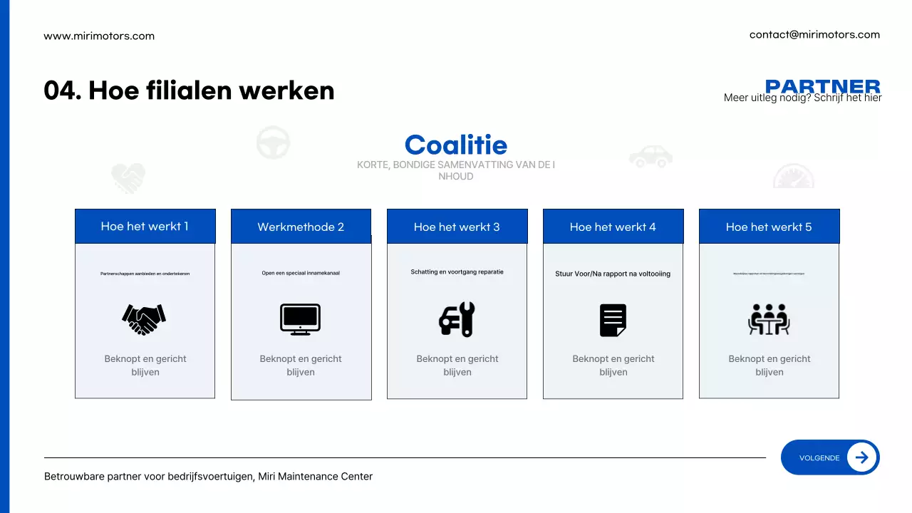 Advertentie voor blauwe moderne autoreparatie