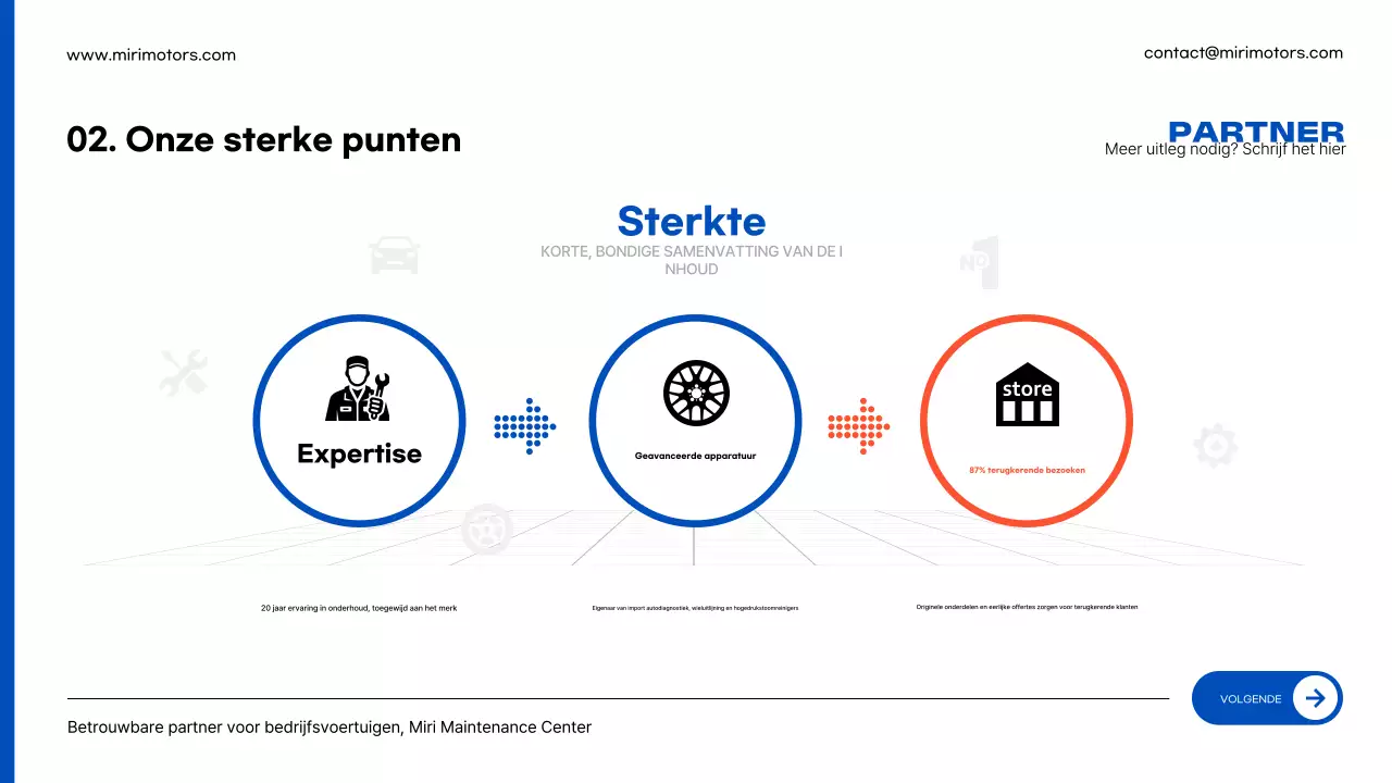 Advertentie voor blauwe moderne autoreparatie