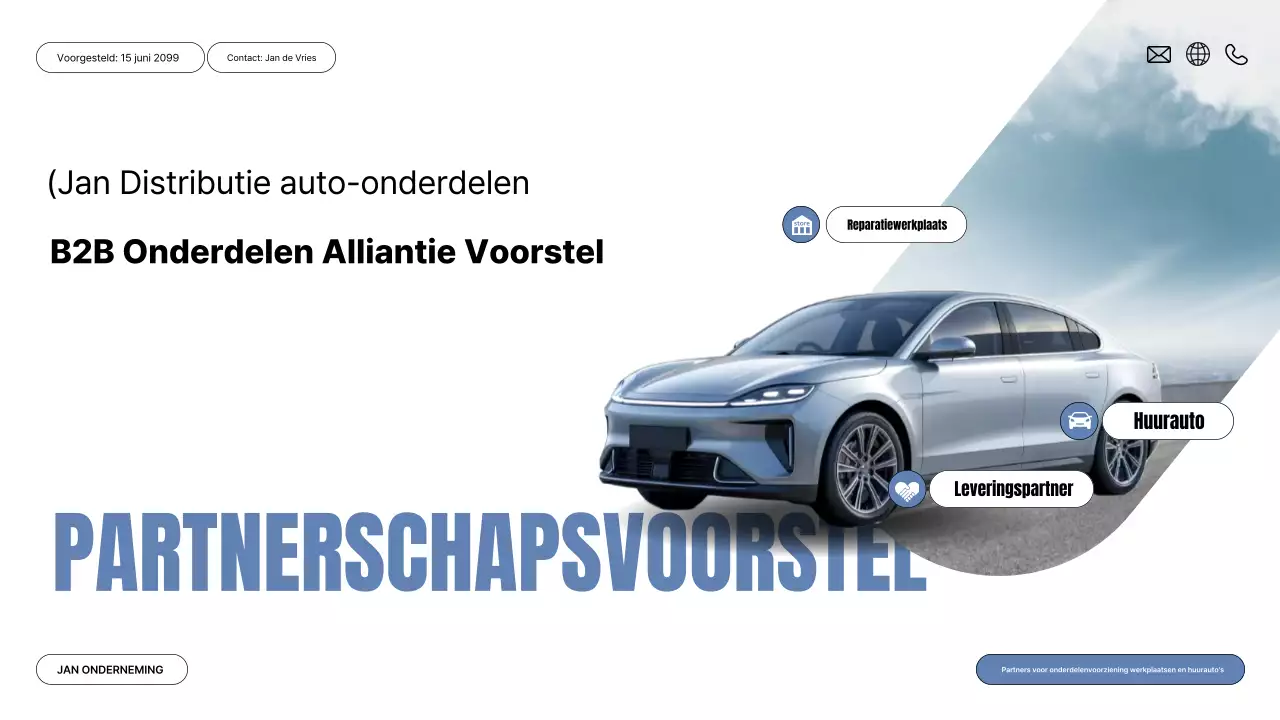 Grijs modern autovoorstel