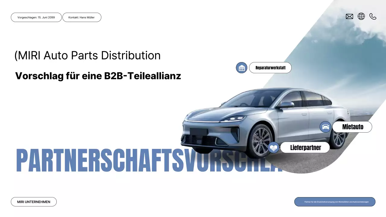 Grauer moderner Autovorschlag