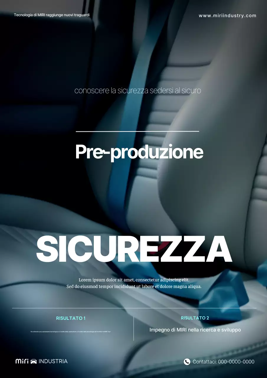 Pubblicità Blue Modern Safety