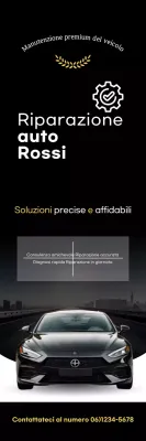 pubblicità di auto moderna nera