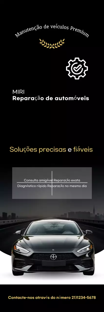 propaganda de carro preto moderno