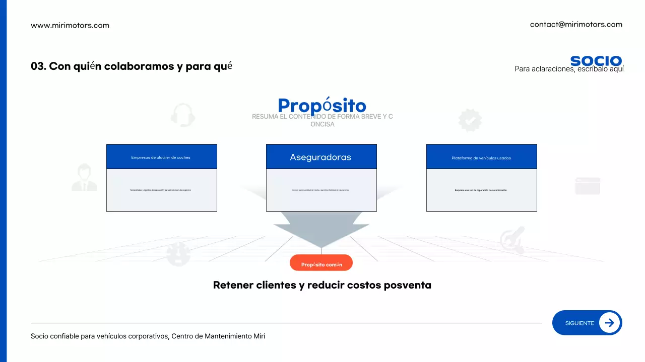 Anuncio de reparación de coches modernos de color azul