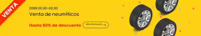 Venta de neumáticos amarillos simples