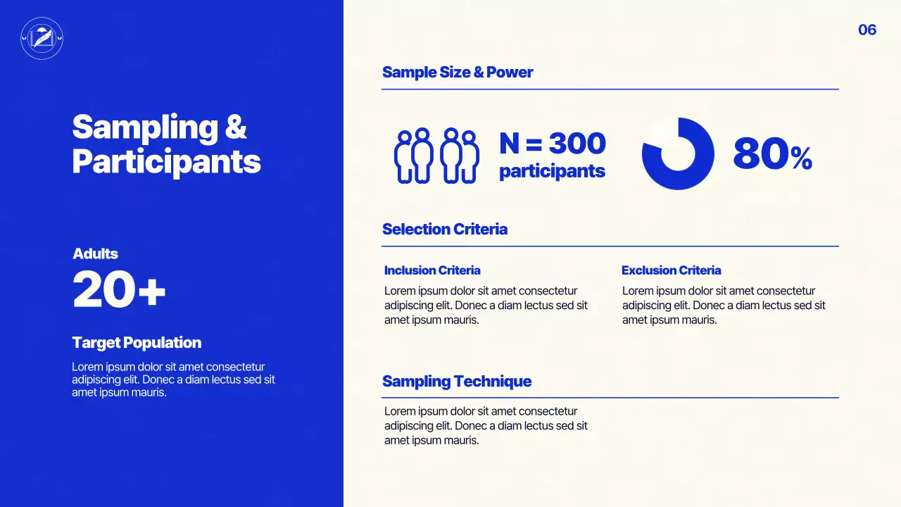 Blue Modern Research Presentation