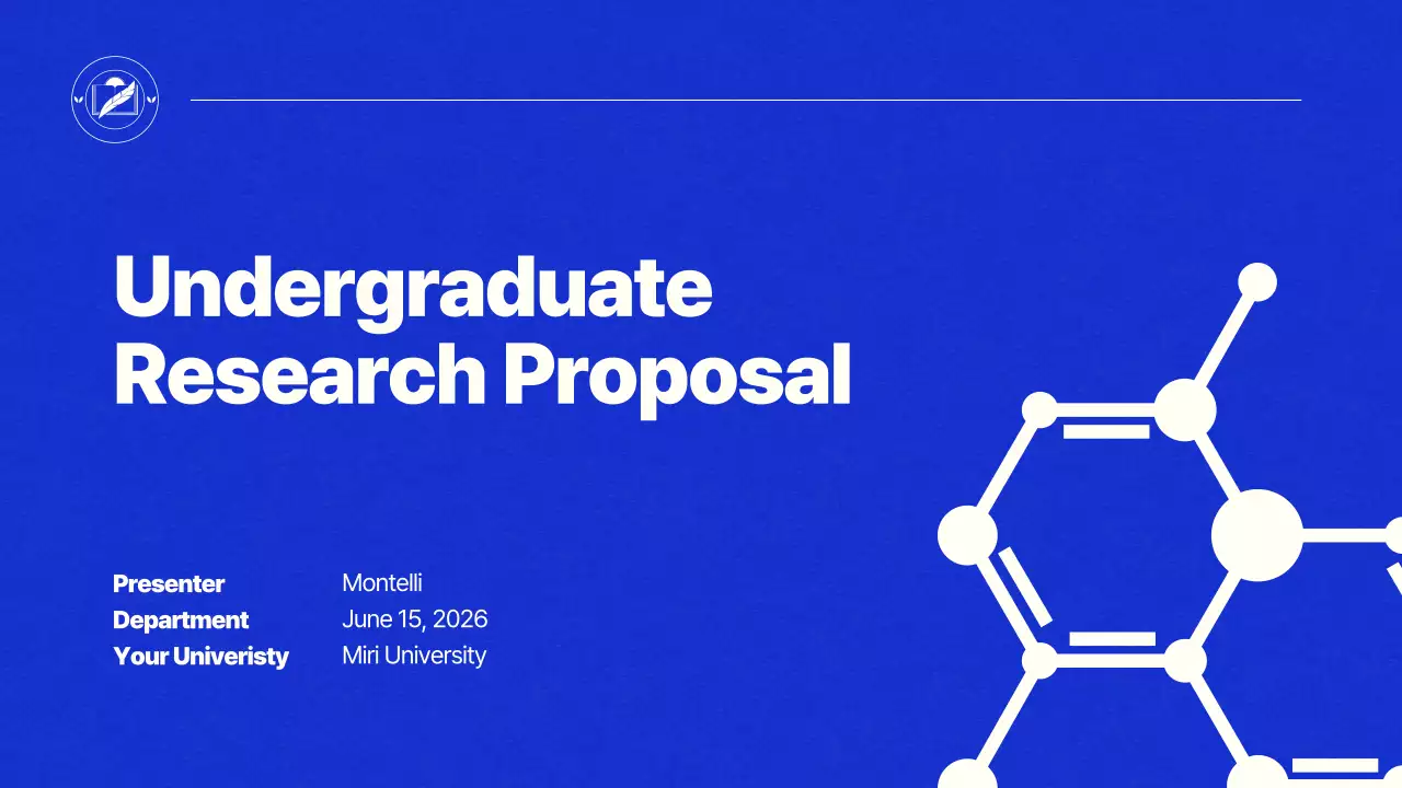 Blue Modern Research Presentation