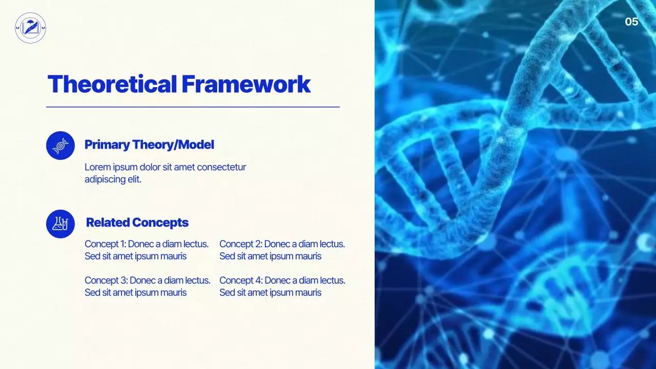 Blue Modern Research Presentation