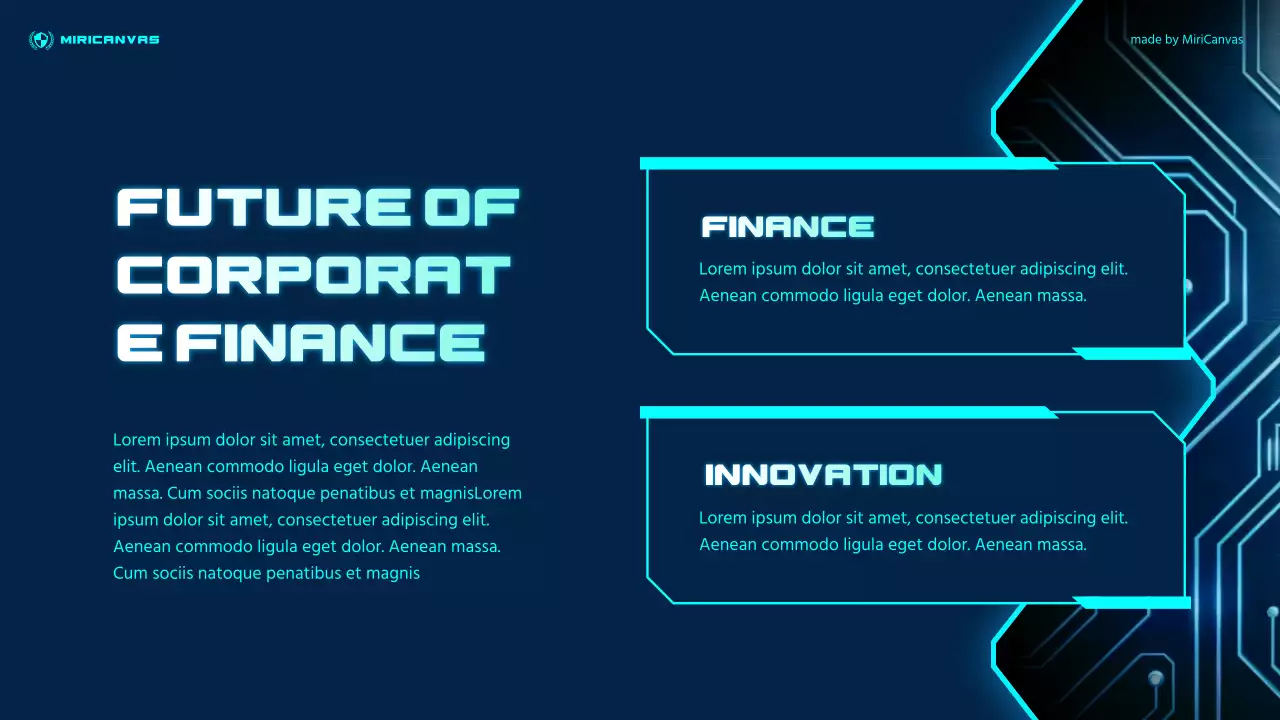 Blue Futuristic Finance Presentation